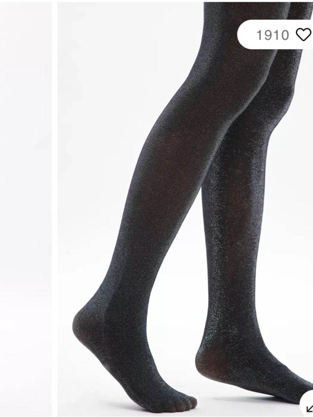 Urban Outfitters Black Shimmery Tights